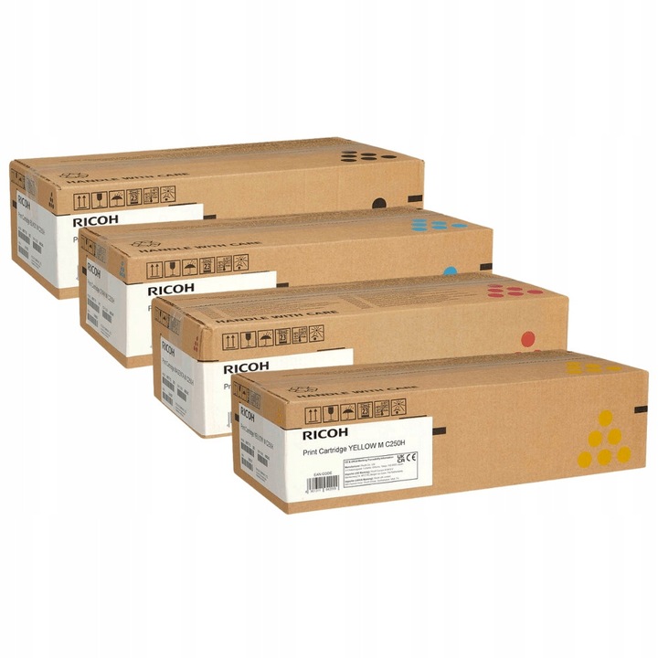 Eredeti Ricoh MC250H CMYK toner készlet, 4 db, 6900x6300 oldal