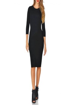 Rochie dama LongBlack, Raspberry, Negru Rochie dama LongBlack, Raspberry, Negru