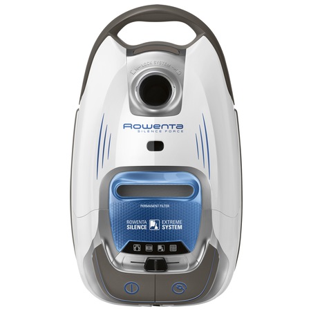 Aspirator cu sac Silence Force Rowenta RO6487EA, 4.5 l, 550 W, Comfort Silence, Hepa, Alb/Albastru