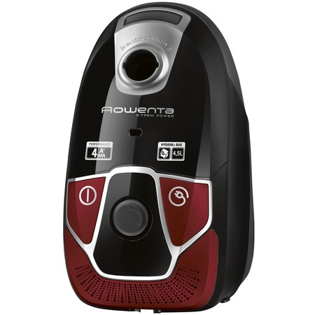Aspirator cu sac Rowenta X-Trem Power Successor RO6883EA, 550W, recipient sac 4.5L, 2 nivele de filtrare, maner Ergo Comfort cu perie Easy Brush incorporata, Negru