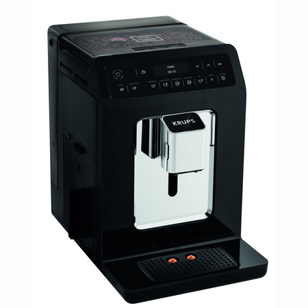 Espressor automat Krups Evidence EA8908, 1450W, 15 bari, rezervor boabe 260g, rezervor apa 2.5L, rasnita 3 nivele, Negru