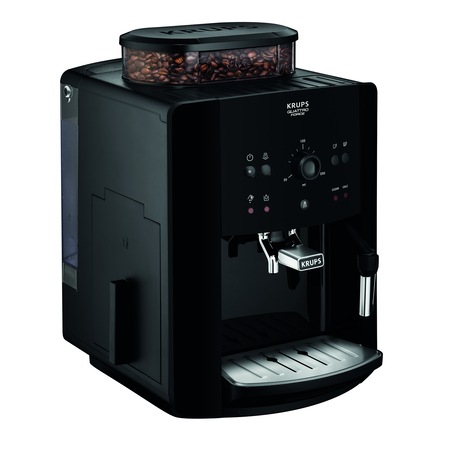 Espressor automat Krups Picto Arabica EA811010, 1450W, 15bari, rezervor boabe 260g, rezervor apa 1.7L, rasnita 3 nivele, Negru