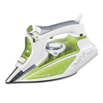 Fier de calcat Rowenta Ecosteam DW9210D1, 2600W, rezervor apa 0.35L, jet abur 200g/min, abur variabil 45g/min, talpa Microsteam 400 Profile Laser, Verde Fier de calcat Rowenta Ecosteam DW9210D1, 2600W, rezervor apa 0.35L, jet abur 200g/min, abur variabil 45g/min, talpa Microsteam 400 Profile Laser, Verde