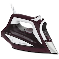 Fier de calcat Rowenta Focus Excel DW5220D1, 2700W, rezervor apa 0.3L, jet de abur 180g/min, abur variabil 45g/min, talpa Microsteam 400 HD Laser, Visiniu