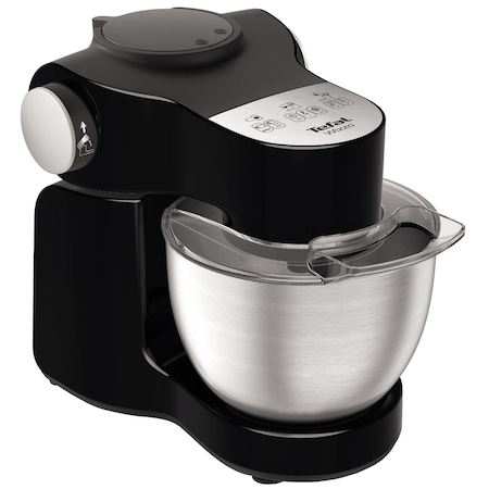 Robot de bucatarie Tefal Wizzo QB309838, 700W, 4L, functie pulse, mixer, carlig pentru aluat, Negru