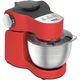 Robot de bucatarie Tefal Wizzo QB307538, 700 W, 4 l, Functie pulse, Mixer, Carlig pentru aluat, Rosu