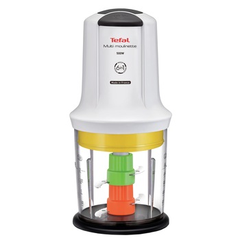 Tocator Tefal Moulinette MQ723138, 500W, 4 lame, 0.5L, Alb Tocator Tefal Moulinette MQ723138, 500W, 4 lame, 0.5L, Alb