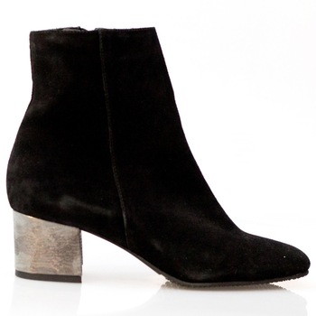 Ghete dama, Thea Visconti, negru-velur, toc 4 cm, Negru, 38 Ghete dama, Thea Visconti, negru-velur, toc 4 cm, Negru, 38