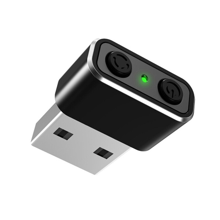 Mouse Jiggler XPQKDC®, észlelhetetlen egérmozgató eszköz, Anti Sleep, Plug & Play USB, be/ki gomb, rezgésmódok, Windows/macOS/Linux, fekete