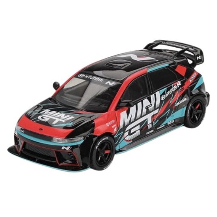 Hyundai Ioniq 5n Mini GT Rs-01t Tokyo Auto Salon 2025 autómodell 1:64-es méretarányban, Mini GT (MGT01098)