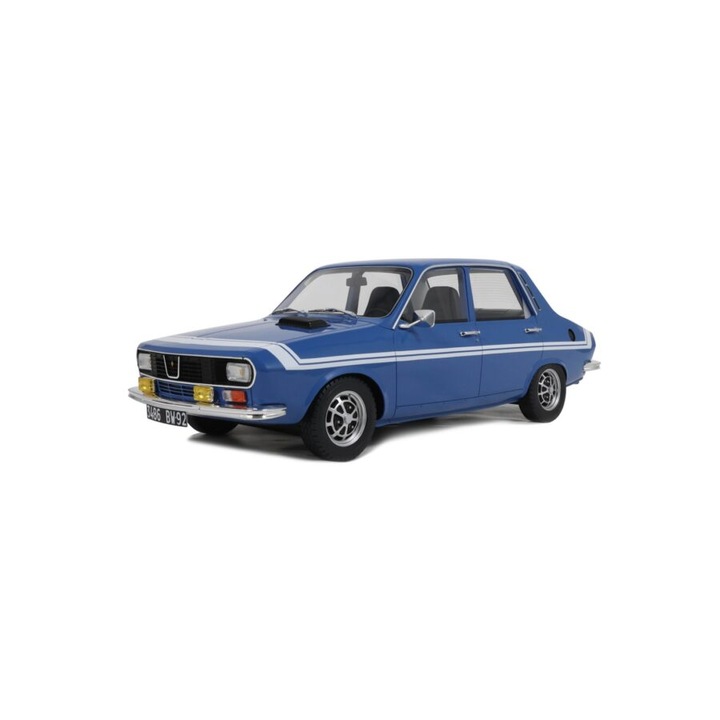 Renault 12 Gordini Blue 418 1972-es modellkocsi 1:12 méretarányban, Otto Models (G101)