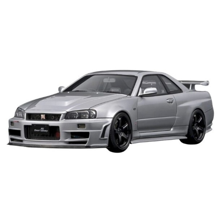 Nissan Nismo R34 GT-R Z-tune Prototype Silver 1:18 méretarányú autómakett, Ignition Model