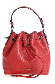 Geanta bucket mini piele Coccinelle de culoare rosie Geanta bucket mini piele Coccinelle de culoare rosie