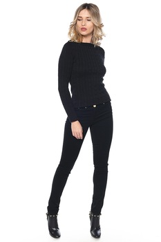 Pulover din bumbac Lauren Collection, Negru Pulover din bumbac Lauren Collection, Negru