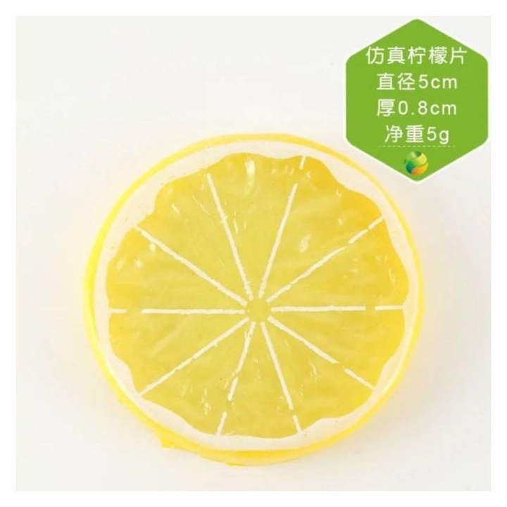 Felii artificiale lamaie portocala 15 buc 5cm galben
