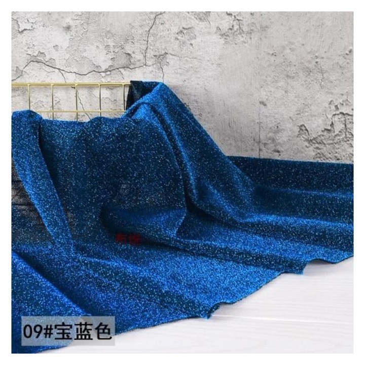 Rugalmas csillogó textil anyag, sokszínű, 100x150cm