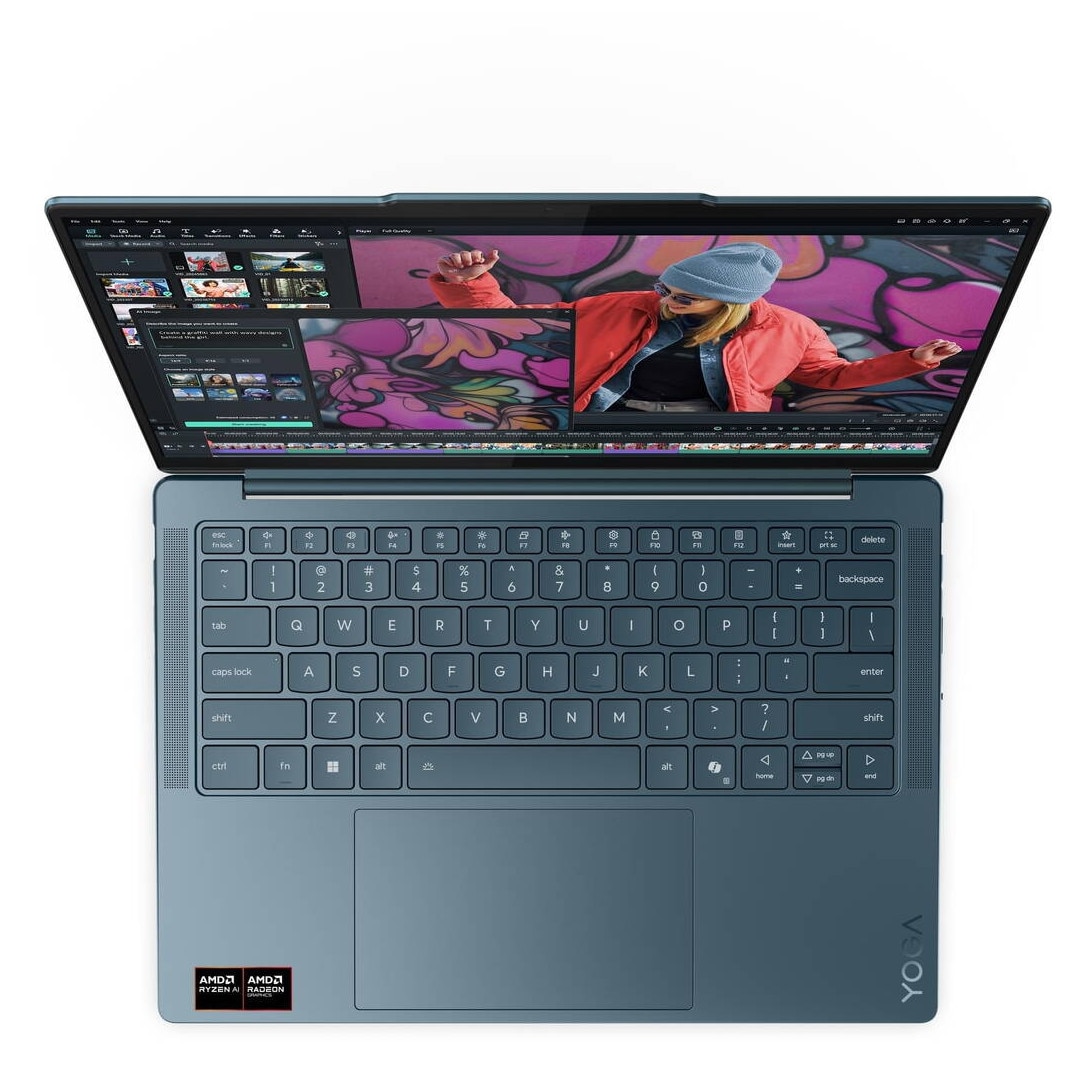 Laptop Lenovo Yoga Slim 7 WUXGA 14 inch AMD Ryzen AI 7 350 16GB 512GB SSD Windows 11 Home Tidal Teal