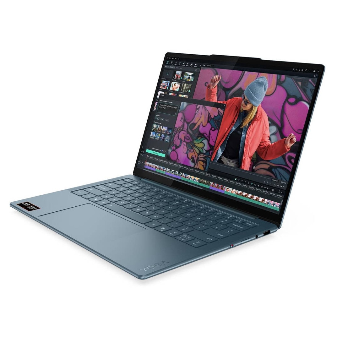 Laptop Lenovo Yoga Slim 7 WUXGA 14 inch AMD Ryzen AI 7 350 16GB 512GB SSD Windows 11 Home Tidal Teal
