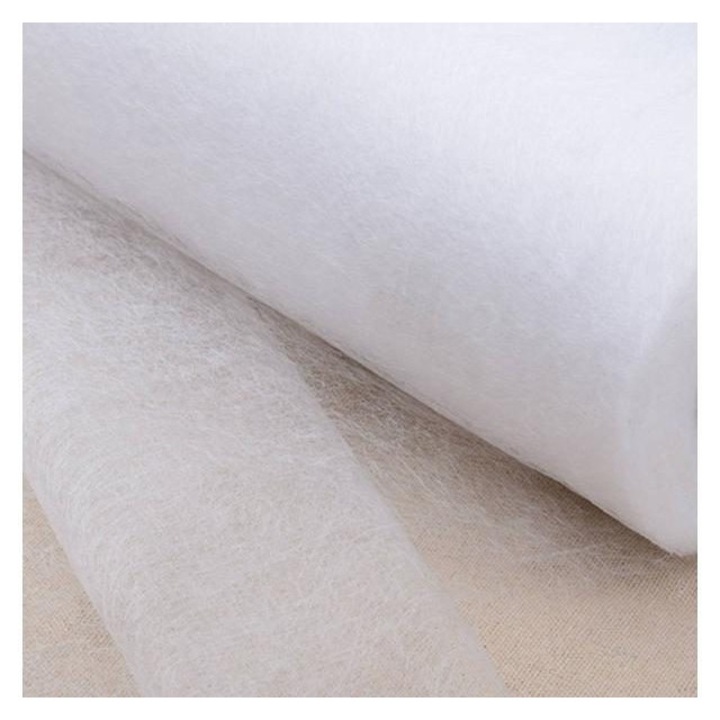 Textil közbélés, 112x100cm, fehér, nem szőtt, hőre vasalható