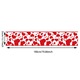 YANYXR BCS3146336 asztali futó, kötött csipke szív mintával Valentin-napra, piros/fehér, 1 db