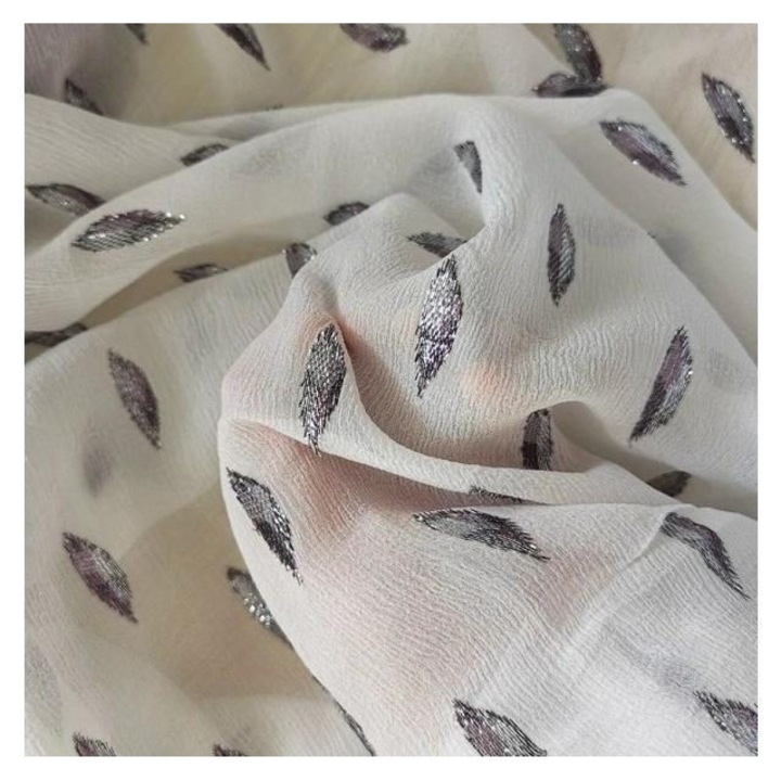 Természetes textil anyag selyem pamut, Design 52, 1.14x1m, nyomtatott