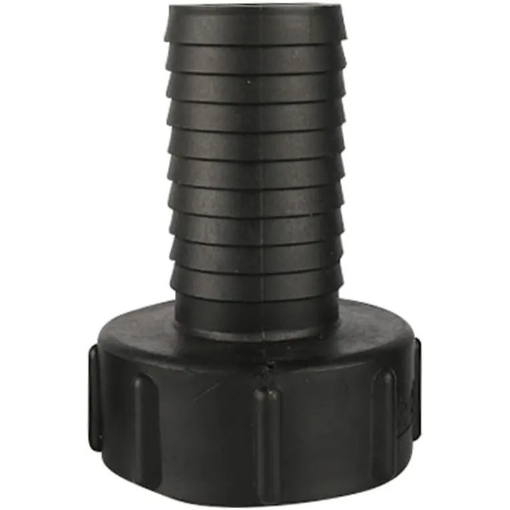 Adaptor furtun gradina 60mm filet gros, conectare 38mm, plastic durabil