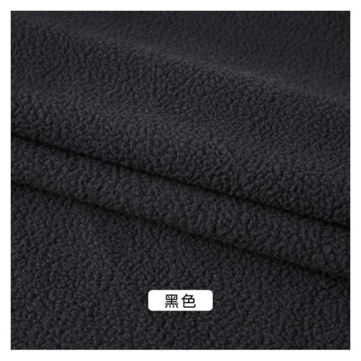Korall fleece textil anyag, 1m vastagság, poliészter, 100x160cm, kék