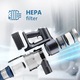Aspirator vertical fara fir 3 in 1 ETA Panther PRO 7250 90000, statie de autocuratare, autonomie 60 min, motor BLDC 450W, Li-Ion 28, 8 V / 2500 mAh