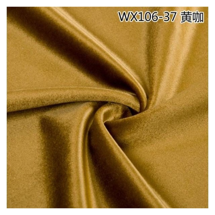 Vastag bársony textil anyag, 100x150cm, kávébarna