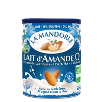 Lapte praf de migdale bio cu Omega 3, La Mandorle, 400g
