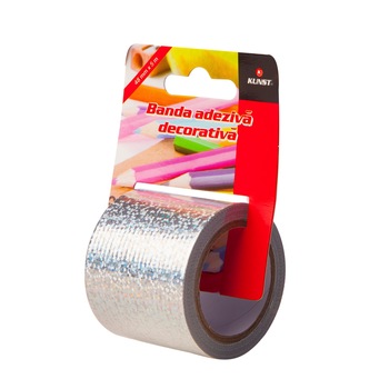 Banda adeziva decorativa Kunst Glitter 500x4.8 cm, tip Duct Tape Banda adeziva decorativa Kunst Glitter 500x4.8 cm, tip Duct Tape