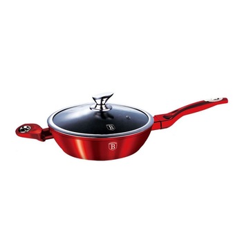 Tigaie cu capac, aluminiu forjat cu 3 straturi marmura Berlinger Haus, 28 cm Tigaie cu capac, aluminiu forjat cu 3 straturi marmura Berlinger Haus, 28 cm