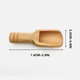Set 12 lingurite mini lemn natural, 7.5x2.3cm, pentru baie ceai cafea