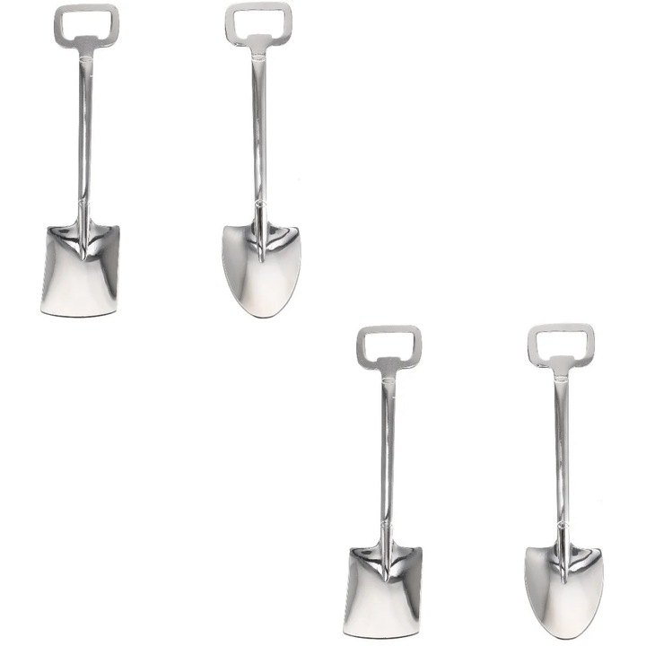 Set 16 linguri desert YANYXR inox argintiu 15.2x3.5x1cm multifunctionale