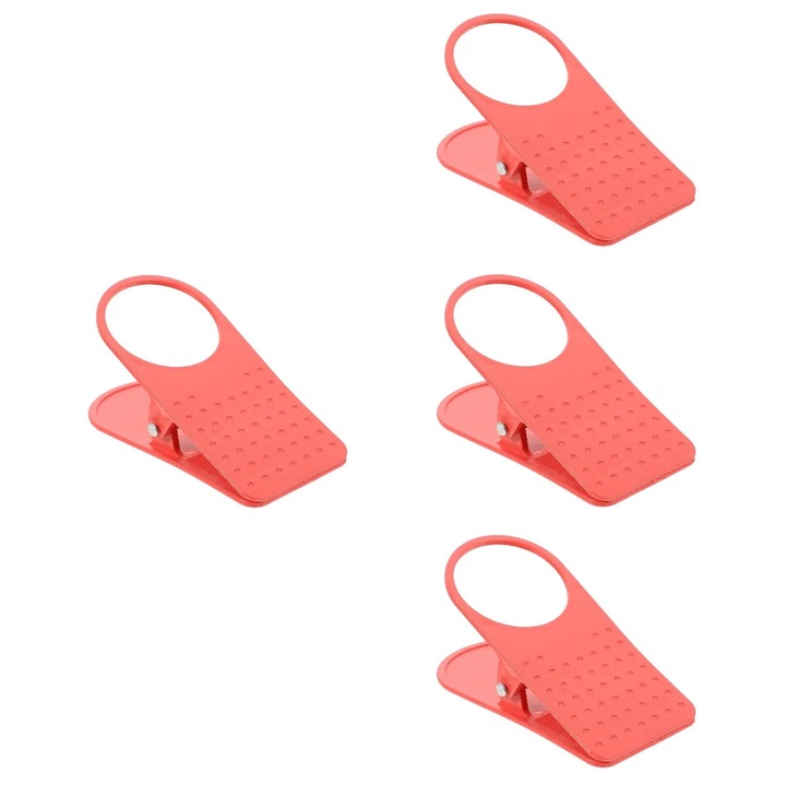 Set 4 cleme bauturi YANYXR, plastic inoxidabil, multicolor, 16x7.5x3cm