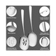 Set linguri servire YANYXR inox 1 simpla 1 cu gauri