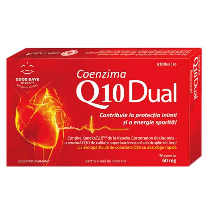Supliment alimentar Coenzima Q10 Dual, Good Days Therapy, 30 capsule, 60mg
