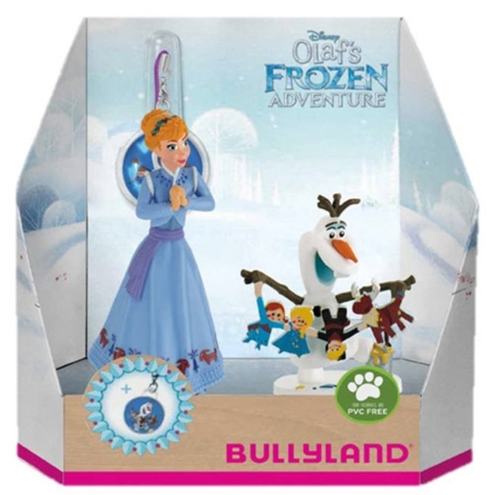 Bullyland figura szett Anna és Olaf medállal – Olafs Frozen Adventure