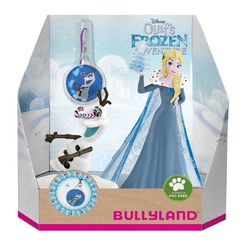 Set Bullyland Figurine Elsa si Olaf cu Medalion - Olafs Frozen Adventure