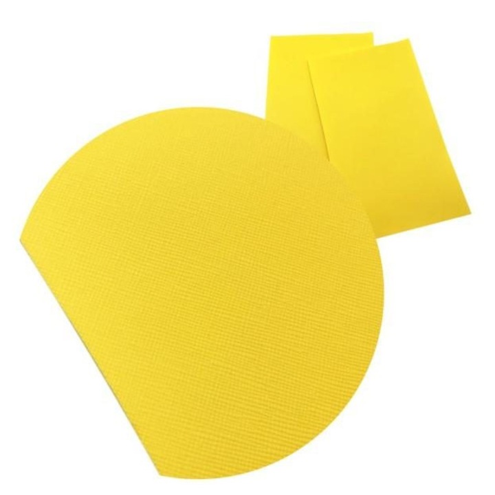 Műbőr lap K0345-0804-TDCJ-xw444, texturált, sárga