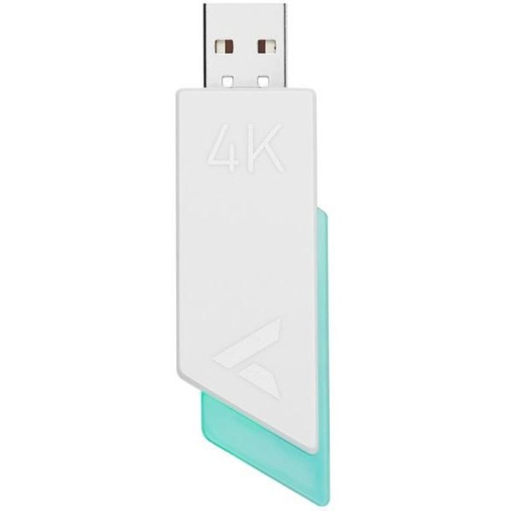Vezeték nélküli vevőegység K0345-0804-TDCJ-xw4128 gamer egérhez, 4 kHz lekérdezési sebesség, NXP chip, fehér/türkiz