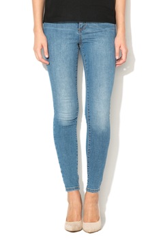Vero Moda, Blugi skinny fit cu talie inalta Sophia, Bleu Vero Moda, Blugi skinny fit cu talie inalta Sophia, Bleu