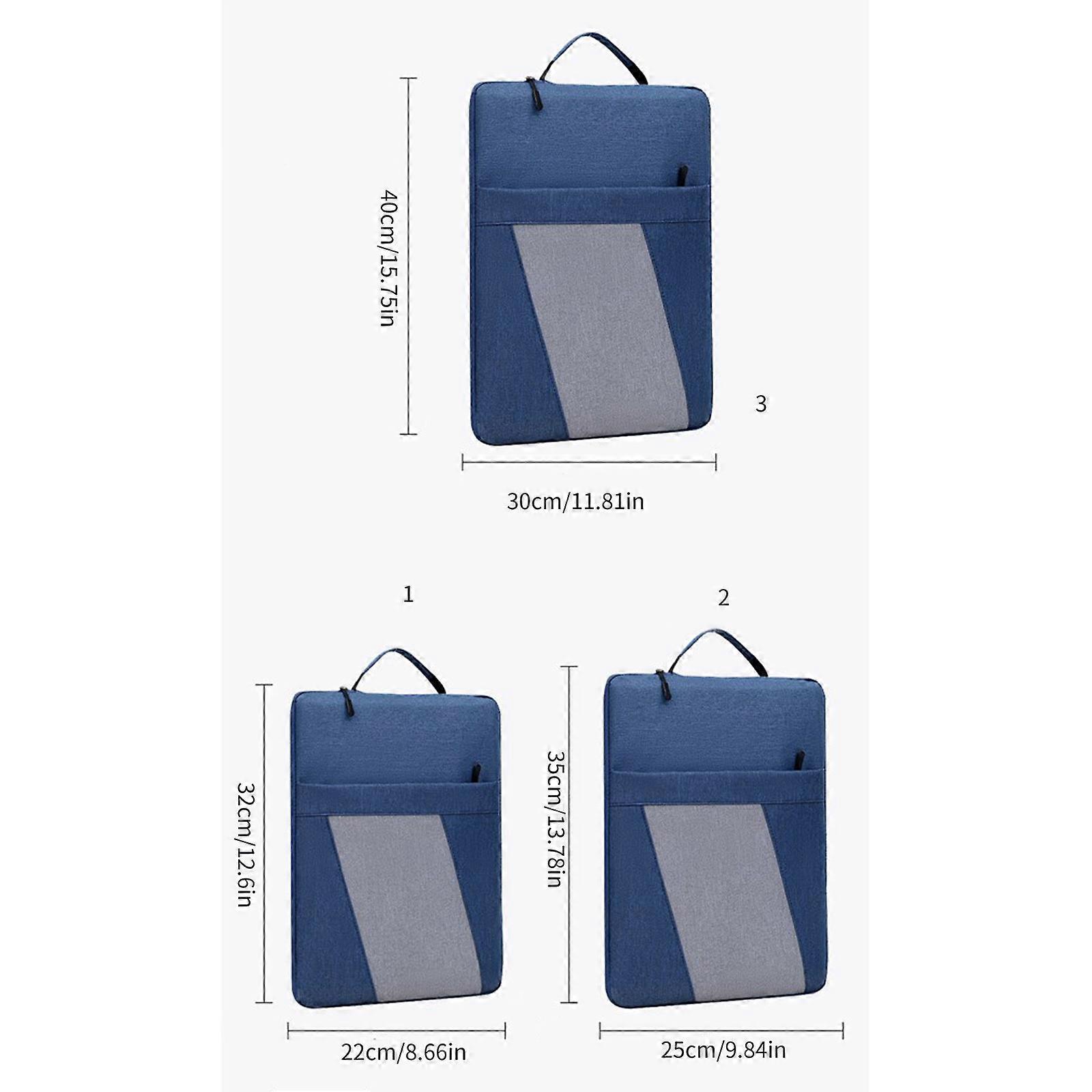 Husa laptop 12-15 inch, rezistenta la apa, albastru, 13x14 inch