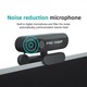 Уеб камера USB 1080P с микрофон и защита на личните данни, въртене на 180°, черна