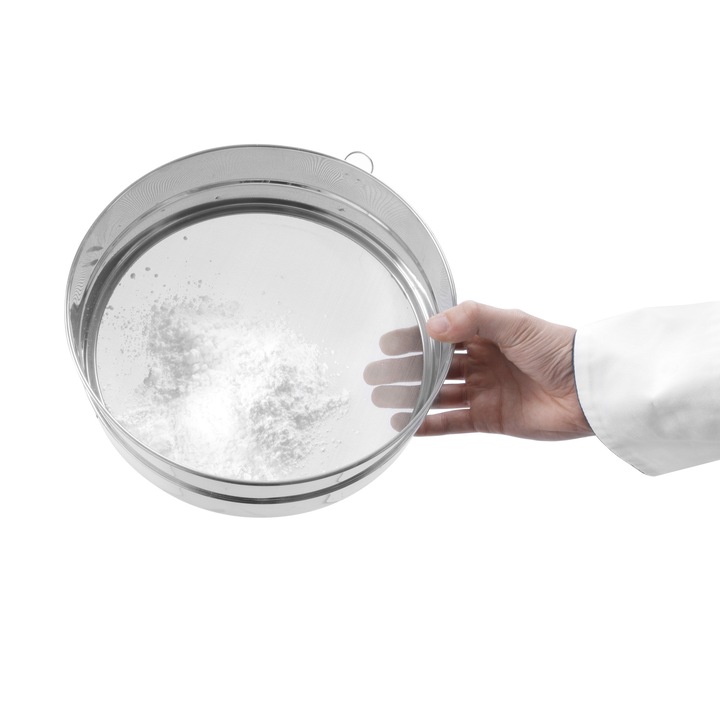 Sita pentru faina si gris, din inox, 400x(H)75 mm, Hendi, cu carlig agatare