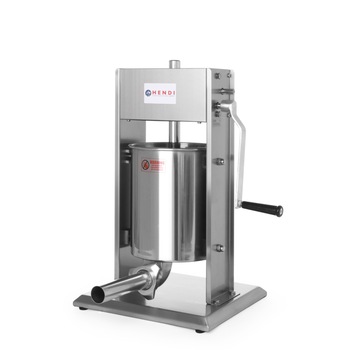 Aparat profesional umplut carnati, Hendi Profi Line, capacitate 10 lt, 2 viteze umplere, corp inox, 4 palnii incluse, 37x32x(H)67 cm Aparat profesional umplut carnati, Hendi Profi Line, capacitate 10 lt, 2 viteze umplere, corp inox, 4 palnii incluse, 37x32x(H)67 cm