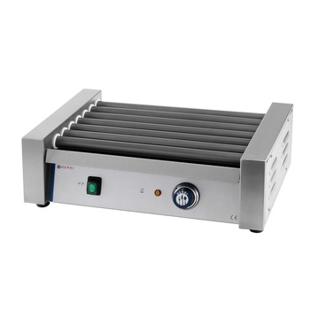 Grill rola pentru carnati Hendi, 740 W, 7 role antiaderente, Temperatura pana la 150°C, Argintiu Grill rola pentru carnati Hendi, 740 W, 7 role antiaderente, Temperatura pana la 150°C, Argintiu
