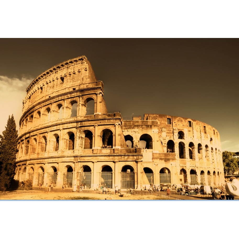 Tablou canvas Coloseum sepia (45 x 30 cm)