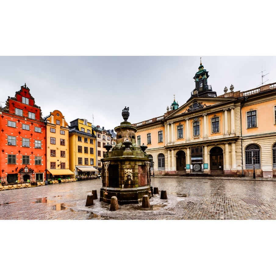 Fototapet Cladiri colorate 300 x 200 cm