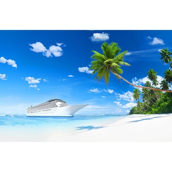 Fototapet Croaziera pe insula palmierilor (380 x 255 cm) Fototapet Croaziera pe insula palmierilor (380 x 255 cm)